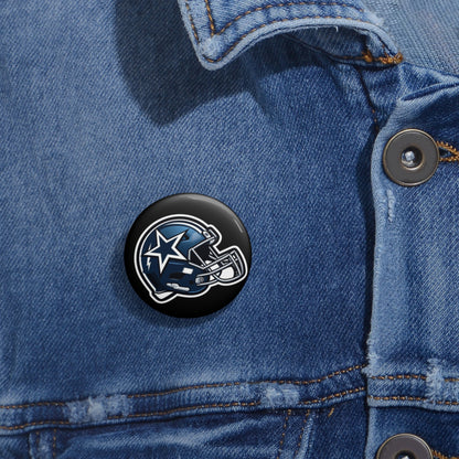 Cowboy's Pride Helmet Pin Button