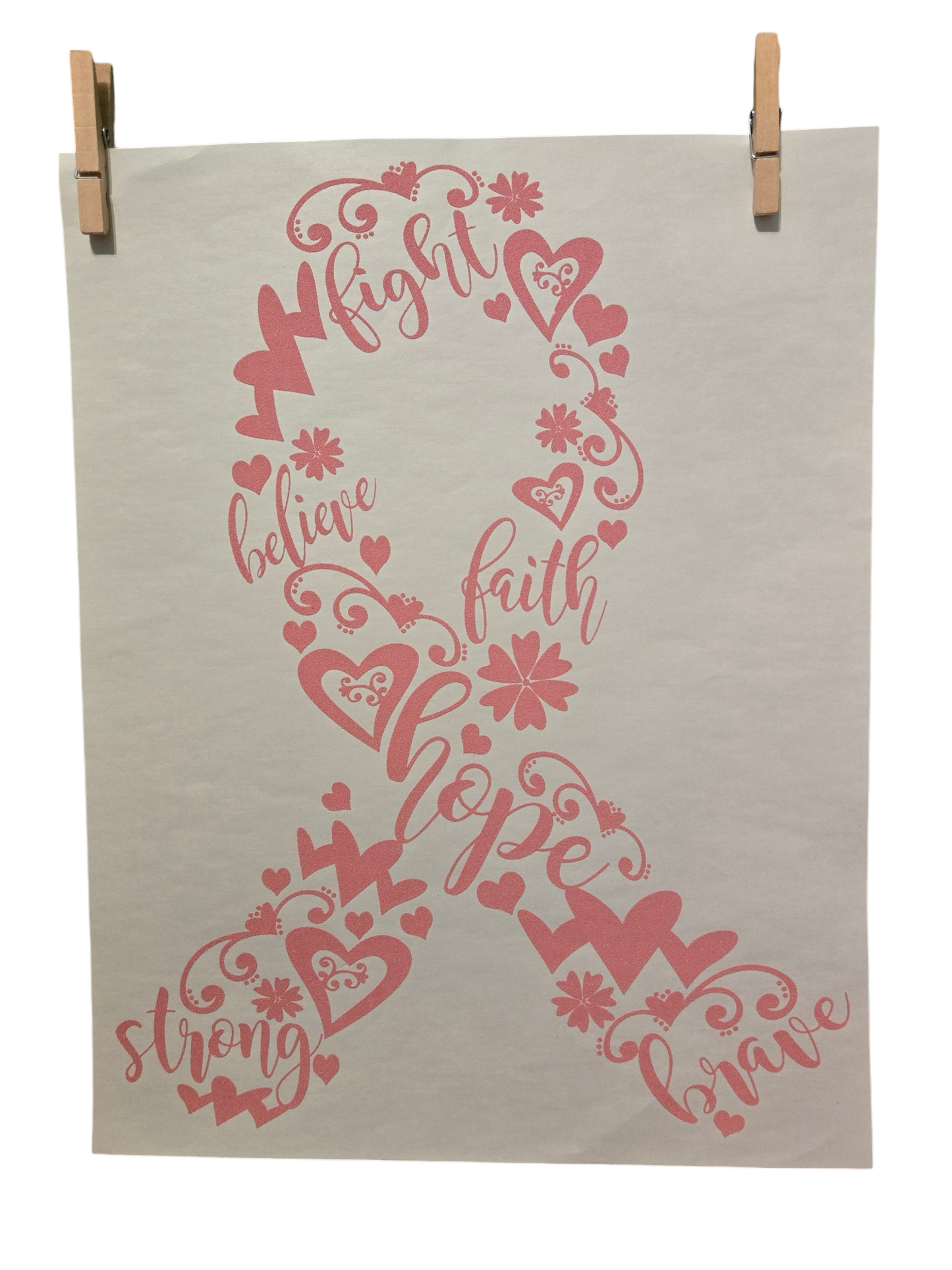 Pink Ribbon Spirit Transfers