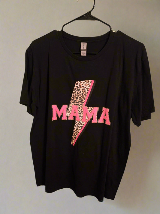 Fierce Mama Black Tee