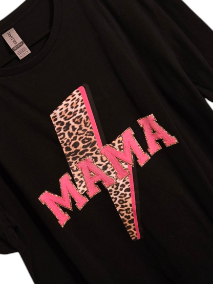 Fierce Mama Black Tee